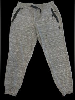 Spyder Joggers Men XL Gray Athletic Pants Tapered Gym Athleisure NWOT